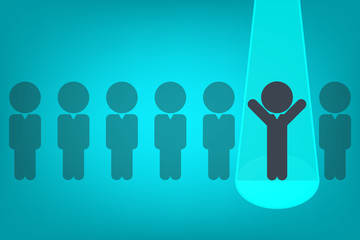 Human resources concept