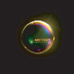 Iridescent shiny sphere.