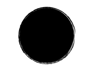 Fototapeta na wymiar Grunge circle made of paint.Black grunge circle.Grunge stamp.