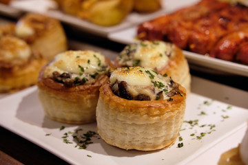 Tapas on top of a bar counter