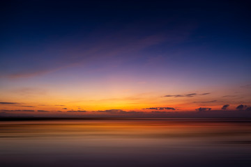 Landscape motion of water at the lake