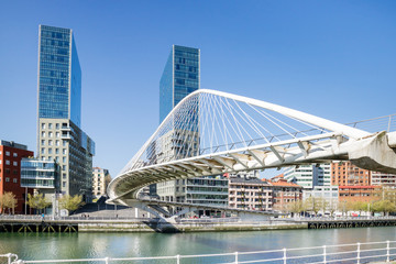 Bilbao city architectural and touristic places highlights