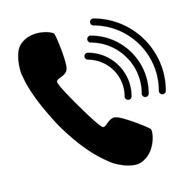 phone number hang on call icon black