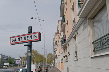Saint Denis sign, France