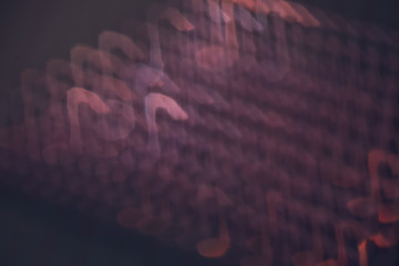 Musicality bokeh background