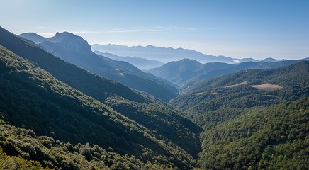 Naklejka premium Picos de Europa from the Piedrasluengas viewpoint in the Palencia mountain