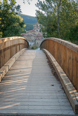 Fototapeta na wymiar Bridge of San Salvador de Cantamuda. Palencia