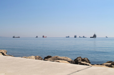 Seaview from a seaside pathway