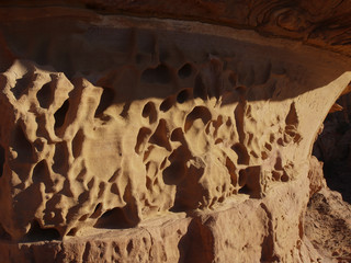 Petra; Raqmu - historic ruins of the ancient, rock city of the Nabatean Arabians. It is located in southwestern Jordan. It is also known as the rose-red city. UNESCO World Heritage list.