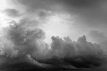 Grey storm clouds