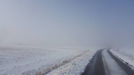 Strada invernale