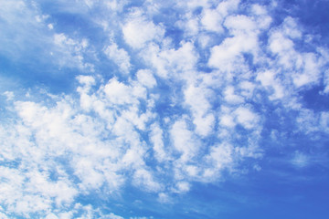 Fototapeta premium Beautiful cirrus clouds. Background. Landscape.