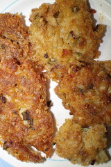 fried fish in a plate on the table