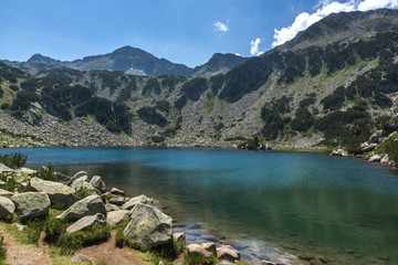 Landscape with Fish Banderitsa lake, Pirin Mountain, Bulgaria