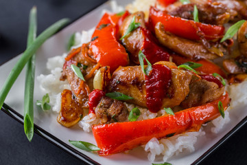 Rice with meat