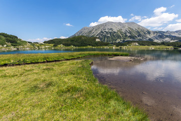Summer landscape of Muratovo (Hvoynato) lake at Pirin Mountain, Bulgaria
