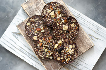 Pancakes from spelled flour without eggs for breakfast  