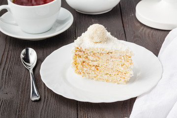 sweet honey-cake for holiday breakfast