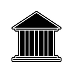 bank icon. Element of finance and chart for mobile concept and web apps icon. Glyph, flat icon for website design and development, app development