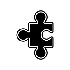 Obraz premium puzzle icon. Element of finance and chart for mobile concept and web apps icon. Glyph, flat icon for website design and development, app development