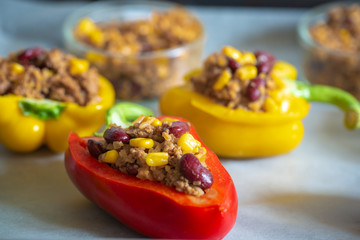 Gericht mit Paprika
