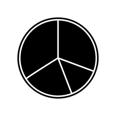 pie diagram icon. Element of finance and chart for mobile concept and web apps icon. Glyph, flat icon for website design and development, app development