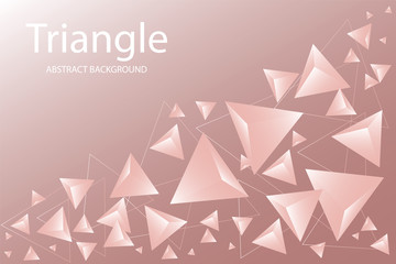 Abstract Triangle Background. 3D Triangles. Modern Wallpaper. Vector illustration