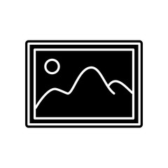 picture icon. Element of Media, Press for mobile concept and web apps icon. Glyph, flat icon for website design and development, app development