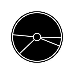 CD disc icon. Element of Media, Press for mobile concept and web apps icon. Glyph, flat icon for website design and development, app development