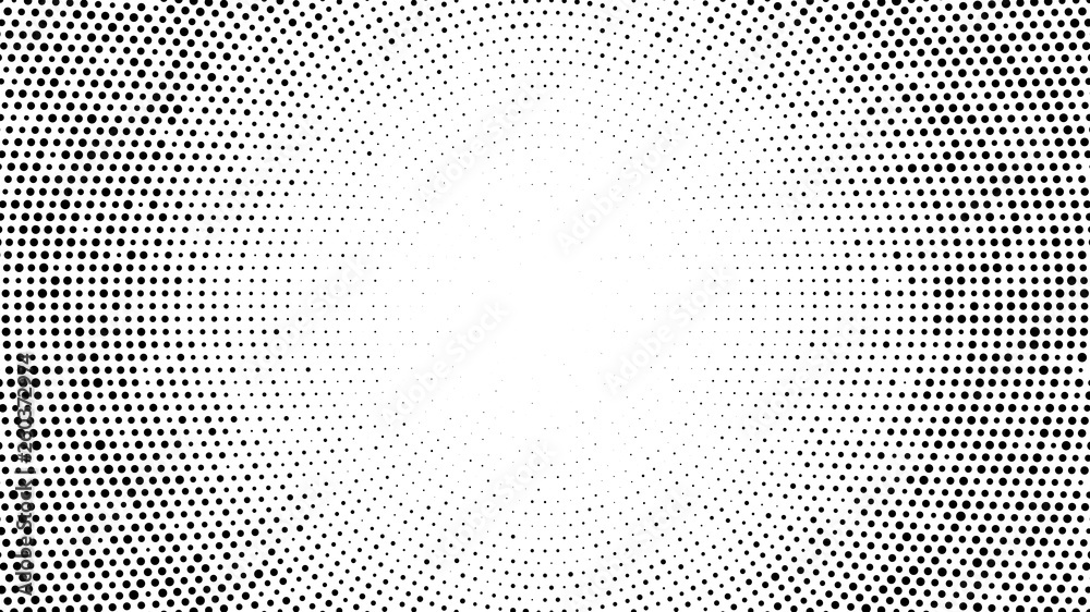 Wall mural halftone dotted background. halftone effect vector pattern. circle dots isolated on the white backgr