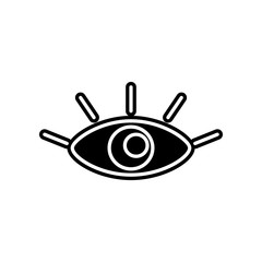eye icon. Element of Media, Press for mobile concept and web apps icon. Glyph, flat icon for website design and development, app development
