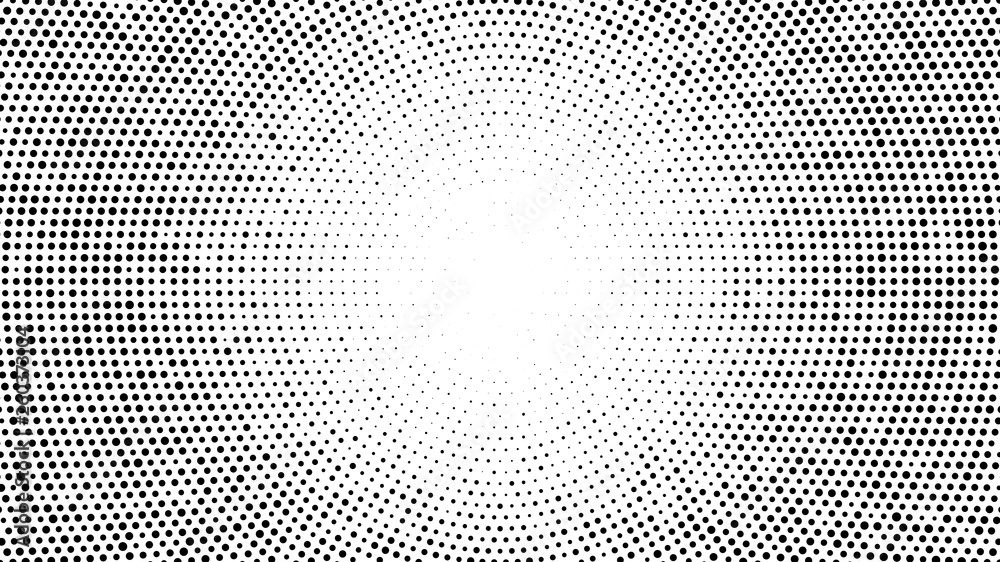 Wall mural halftone dotted background. halftone effect vector pattern. circle dots isolated on the white backgr