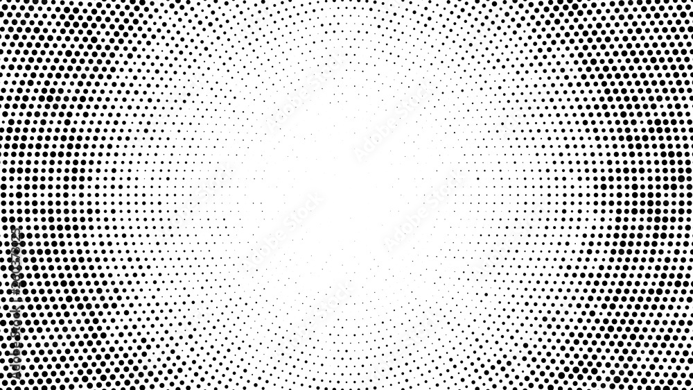 Wall mural halftone dotted background. halftone effect vector pattern. circle dots isolated on the white backgr