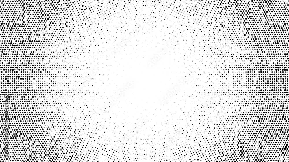 Wall mural halftone dotted background. halftone effect vector pattern. circle dots isolated on the white backgr