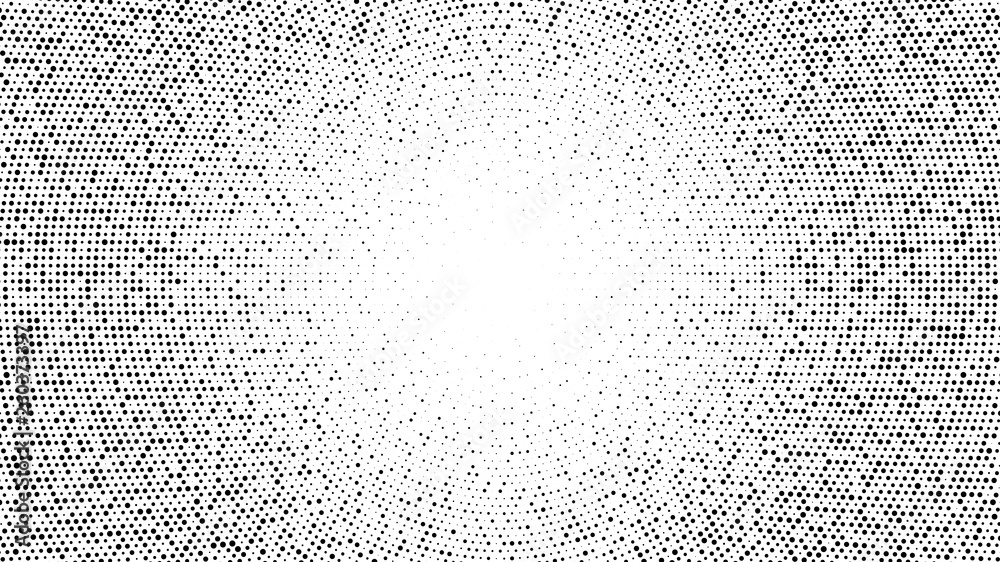 Wall mural halftone dotted background. halftone effect vector pattern. circle dots isolated on the white backgr