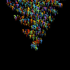 Question marks Quiz, doubt poll query public poll.