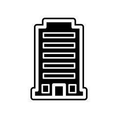 residential building icon. Element of Buildings for mobile concept and web apps icon. Glyph, flat icon for website design and development, app development