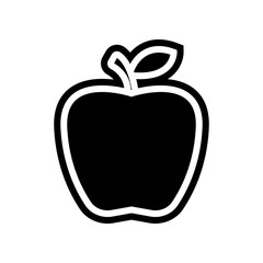 an Apple icon. Element of Science for mobile concept and web apps icon. Glyph, flat icon for website design and development, app development