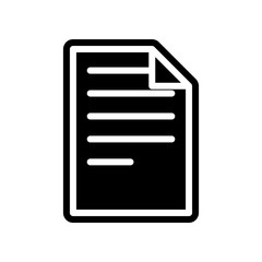 Fototapeta premium paper icon. Element of Science for mobile concept and web apps icon. Glyph, flat icon for website design and development, app development