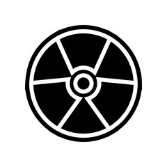 Fototapeta premium sign of radiation icon. Element of Science for mobile concept and web apps icon. Glyph, flat icon for website design and development, app development