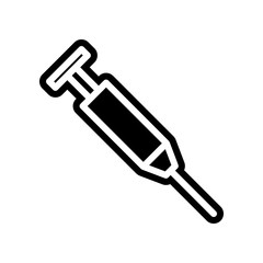 syringe icon. Element of Science for mobile concept and web apps icon. Glyph, flat icon for website design and development, app development
