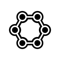 cell union icon. Element of Science for mobile concept and web apps icon. Glyph, flat icon for website design and development, app development