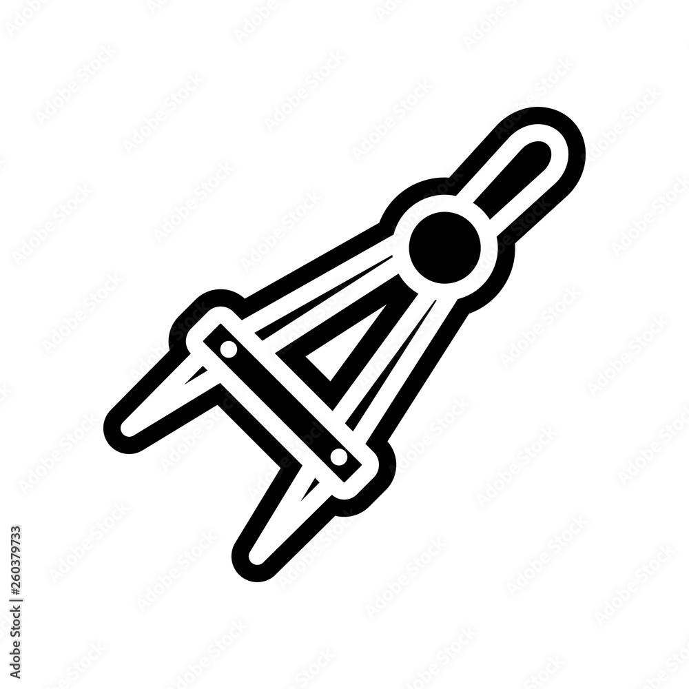 Poster compass icon. element of science for mobile concept and web apps icon. glyph, flat icon for website 