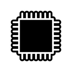 CPU icon. Element of Science for mobile concept and web apps icon. Glyph, flat icon for website design and development, app development
