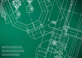 Obraz premium Blueprint, Sketch. Vector engineering illustration
