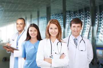 Fototapeta premium Confident Medical team at hospital