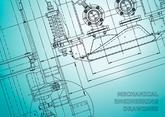 Blueprint, Sketch. Vector engineering illustration