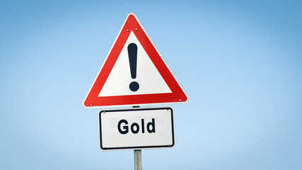 Street Sign to Gold