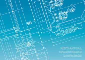 Blueprint, Sketch. Vector engineering illustration