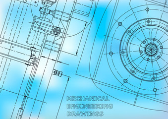 Blueprint, Sketch. Vector engineering illustration